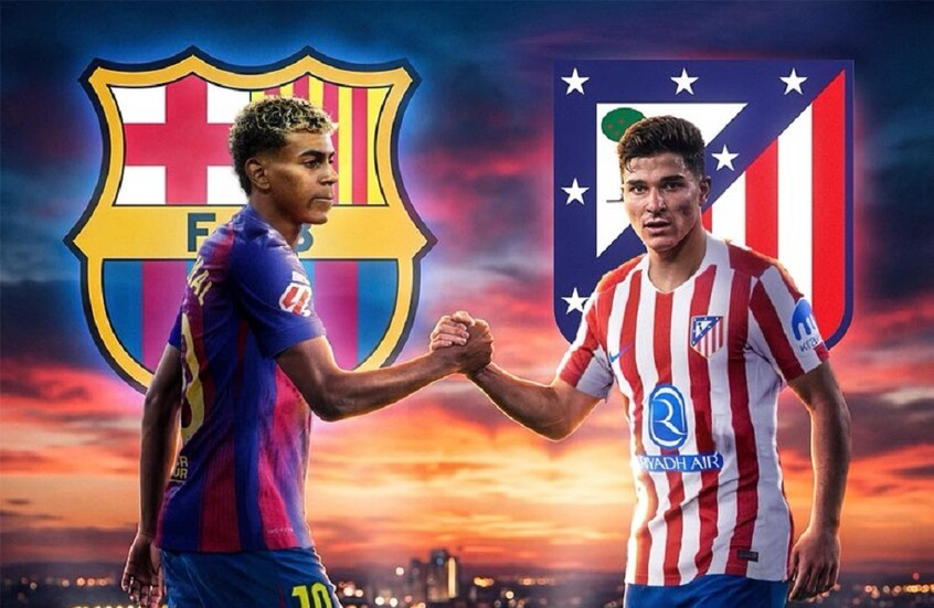 بث مباشر  لمبارة  برشلونة وأتلتيكو مدريد علي قناة مصرية في كأس الملك